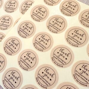 🎆10 for $10🎆 "Thank You Small Business" Packaging Sticker Sheets